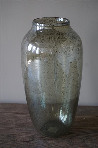 Grote foto vaas noami olijfgroen glas 21 x h40 cm huis en inrichting woningdecoratie