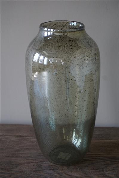 Grote foto vaas noami olijfgroen glas 21 x h40 cm huis en inrichting woningdecoratie