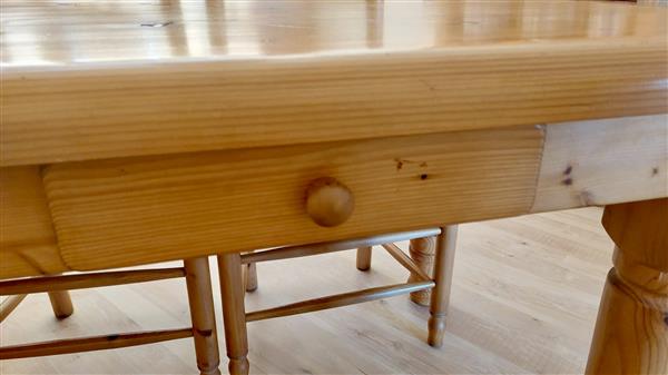 Grote foto prachtige grenen eettafel met 6 mooie stoelen huis en inrichting eettafels