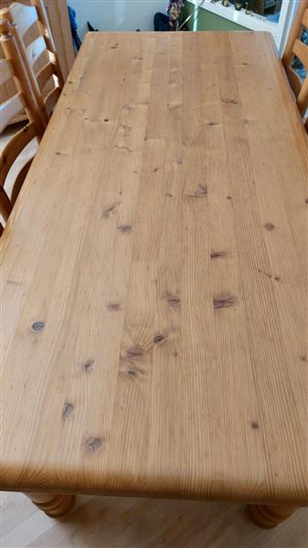 Grote foto prachtige grenen eettafel met 6 mooie stoelen huis en inrichting eettafels