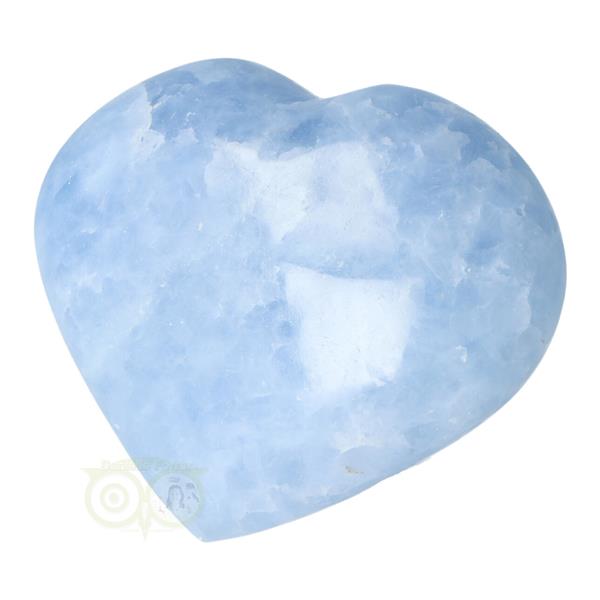 Grote foto blauwe calciet hart nr 31 380 gram verzamelen overige verzamelingen
