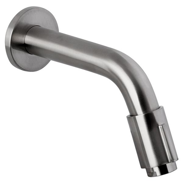 Grote foto muurkraan inbouw koudwater gun metal huis en inrichting complete badkamers