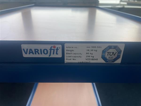 Grote foto verrijdbaar magazijnkarretje zakelijke goederen magazijn stelling en opslag
