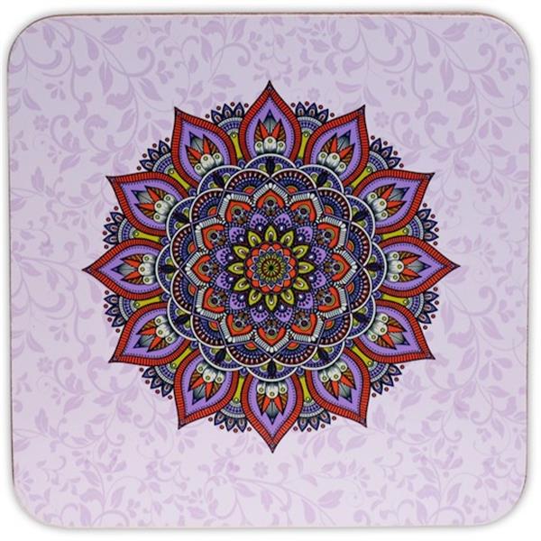 Grote foto mandala onderzetters paars set van 6 huis en inrichting woningdecoratie