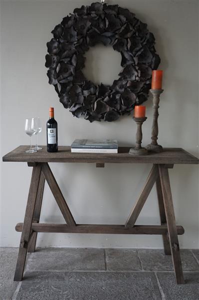 Grote foto krans palm cup grey wash 80 cm huis en inrichting woningdecoratie