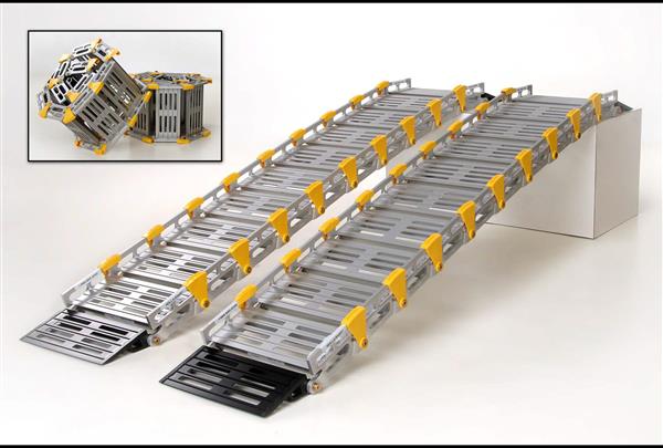 Grote foto oprolbare oprit rolweg. diversen rolstoelen