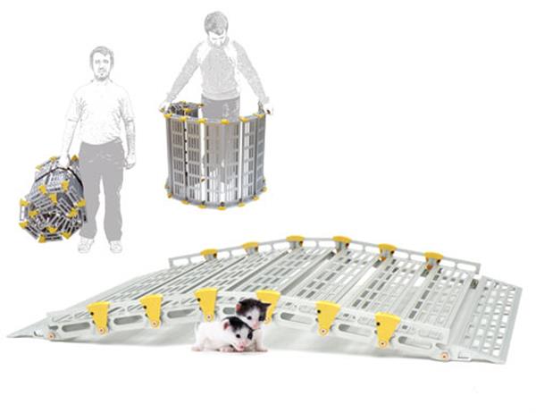 Grote foto oprolbare oprit rolweg. diversen rolstoelen