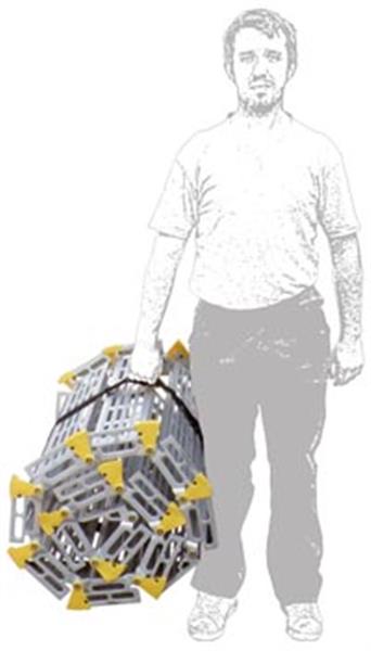 Grote foto oprolbare oprit rolweg. diversen rolstoelen