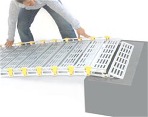 Grote foto oprolbare oprit rolweg. diversen rolstoelen