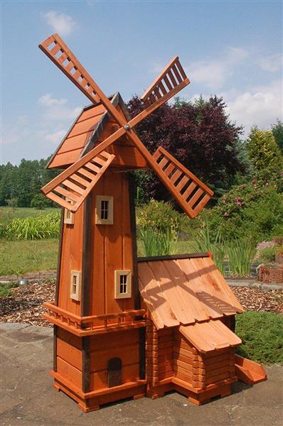 Grote foto windmolen met watermolen 160 cm ge mpregneerd hout tuin en terras tuindecoratie