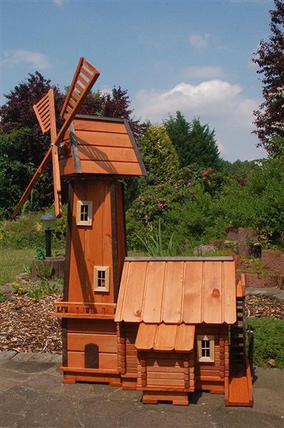 Grote foto windmolen met watermolen 160 cm ge mpregneerd hout tuin en terras tuindecoratie