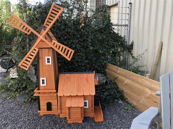 Grote foto windmolen met watermolen 160 cm ge mpregneerd hout tuin en terras tuindecoratie