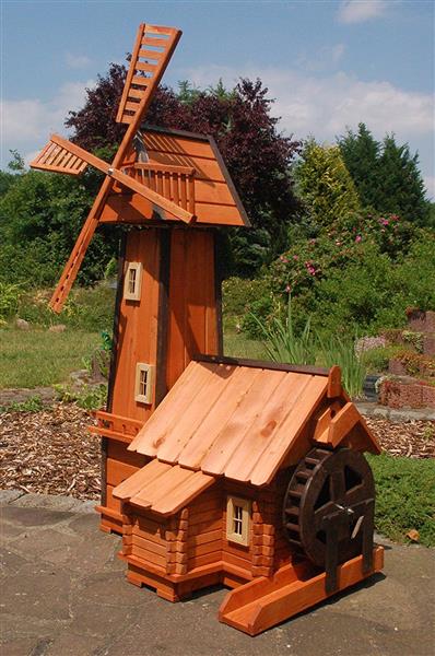 Grote foto windmolen met watermolen 160 cm ge mpregneerd hout tuin en terras tuindecoratie