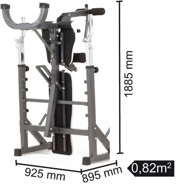 Grote foto toorx fitness professional weight bench wbx 90 sport en fitness fitness