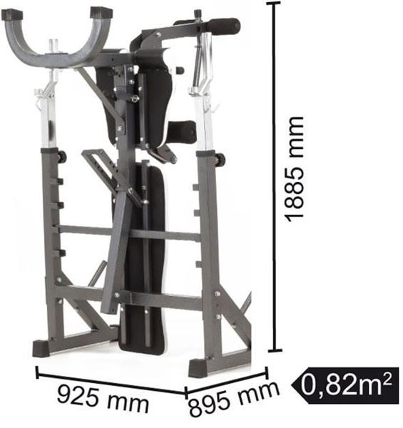 Grote foto toorx fitness professional weight bench wbx 90 sport en fitness fitness