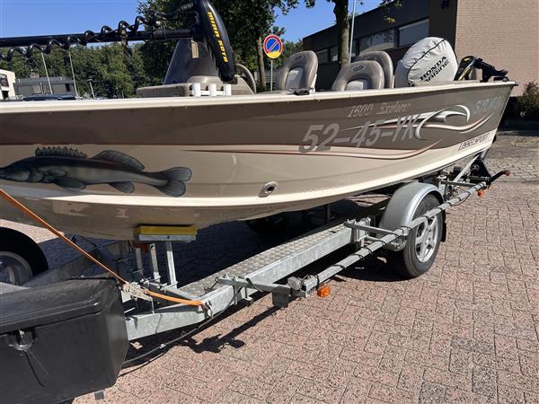 Grote foto sylvan 1600 visboot veel opties honda 75 buitenboordmotor watersport en boten motorboten en jachten