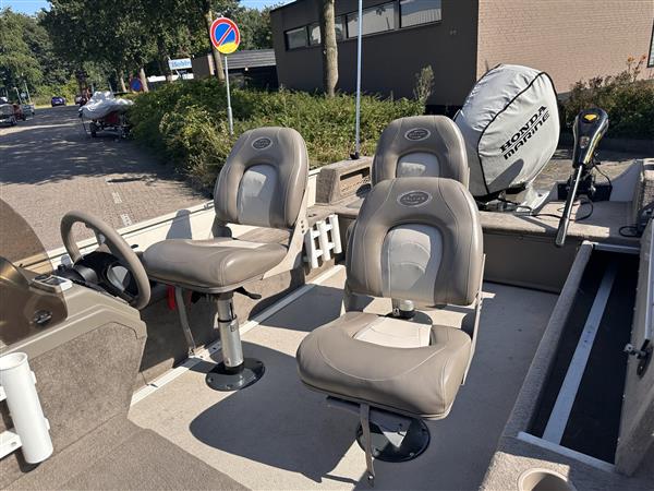 Grote foto sylvan 1600 visboot veel opties honda 75 buitenboordmotor watersport en boten motorboten en jachten