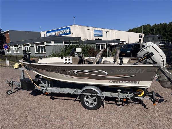 Grote foto sylvan 1600 visboot veel opties honda 75 buitenboordmotor watersport en boten motorboten en jachten