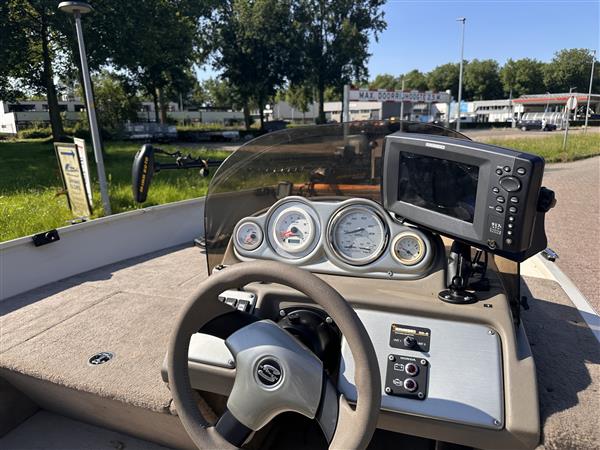 Grote foto sylvan 1600 visboot veel opties honda 75 buitenboordmotor watersport en boten motorboten en jachten