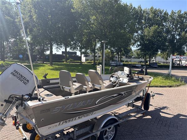 Grote foto sylvan 1600 visboot veel opties honda 75 buitenboordmotor watersport en boten motorboten en jachten
