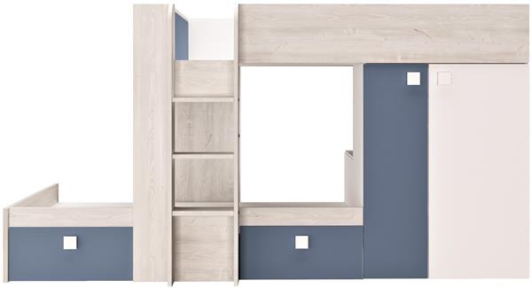 Grote foto maxim multifunctioneel stapelbed 90x190 blauw trasman huis en inrichting bedden