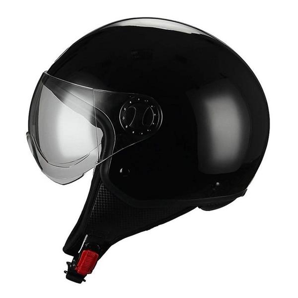 Grote foto bhr 801 vespa helm zwart motoren kleding