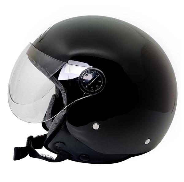 Grote foto bhr 800 easy vespa helm glans zwart motoren kleding