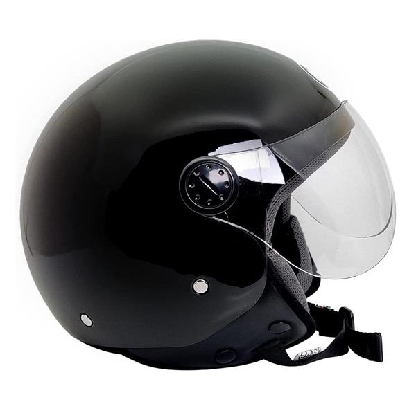Grote foto bhr 800 easy vespa helm glans zwart motoren kleding