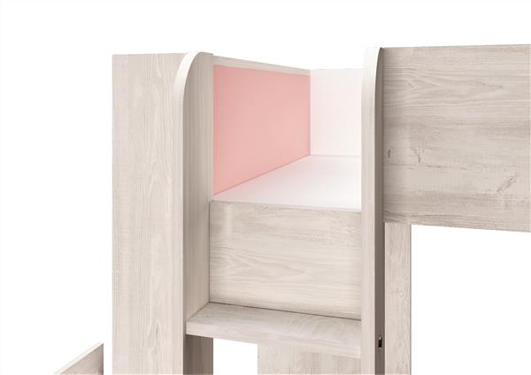 Grote foto maxim multifunctioneel stapelbed 90x190 roze trasman huis en inrichting bedden