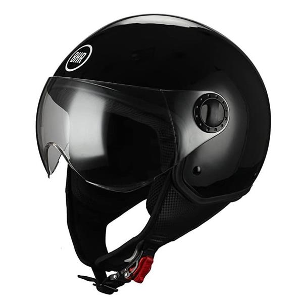 Grote foto bhr 801 vespa helm zwart motoren kleding