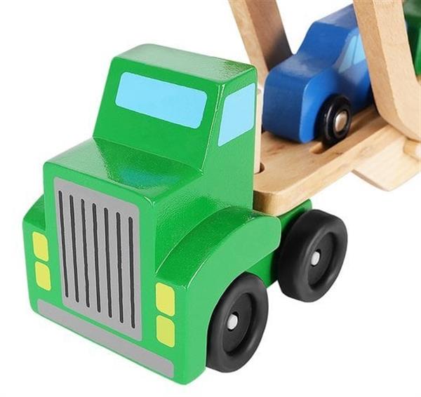 Grote foto autotransporter vrachtwagen kinderen en baby los speelgoed