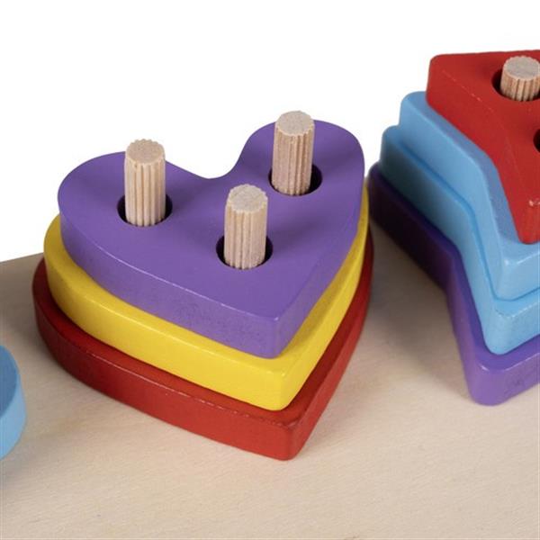 Grote foto houten visspel met vormen sorteerder kinderen en baby overige