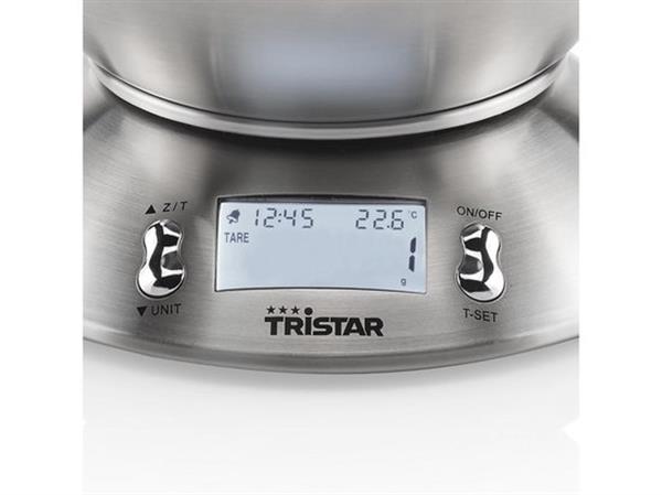 Grote foto tristar kw 2436 keukenweegschaal 5 kilogram roestvrij staal huis en inrichting keukenbenodigdheden