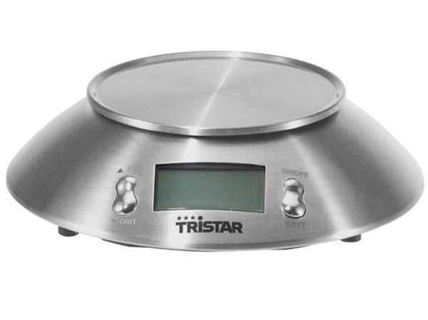 Grote foto tristar kw 2436 keukenweegschaal 5 kilogram roestvrij staal huis en inrichting keukenbenodigdheden