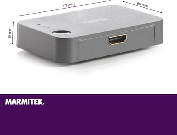 Grote foto marmitek hdmi switch connect 310 uhd hdmi switch 4k hdmi switch 3 poorts cec edid verpakk computers en software netwerkkaarten routers en switches