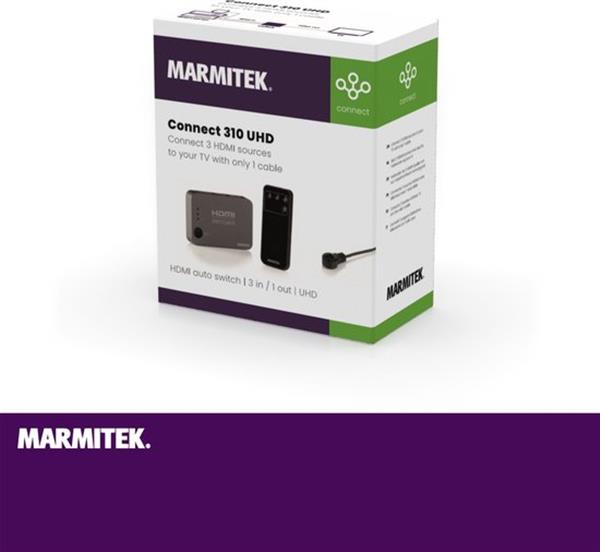 Grote foto marmitek hdmi switch connect 310 uhd hdmi switch 4k hdmi switch 3 poorts cec edid verpakk computers en software netwerkkaarten routers en switches