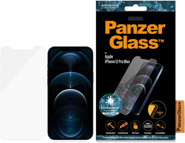 Grote foto panzerglass screenprotector geschikt voor apple iphone 12 pro max glas verpakking open geweest telecommunicatie mobieltjes