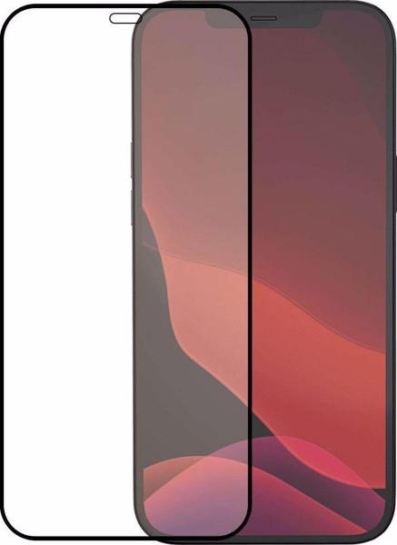 Grote foto azuri tempered glass flatt rinox armor zwart frame iphone 12 iphone 12 pro telecommunicatie mobieltjes