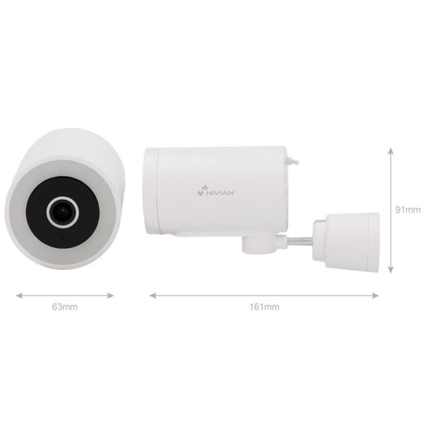Grote foto nivian 4mp wifi camera autotracking microfoon speaker witte leds ipc 0h3 l audio tv en foto videobewakingsapparatuur