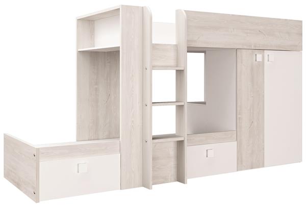 Grote foto maxim multifunctioneel stapelbed 90x190 wit trasman huis en inrichting bedden
