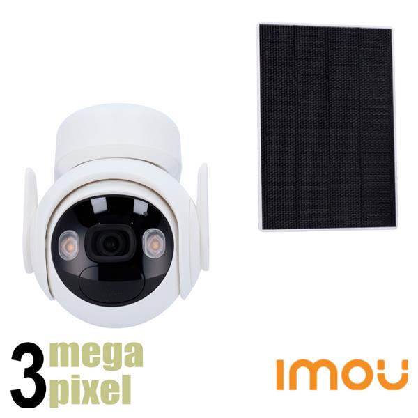 Grote foto imou 3mp wifi ptz camera microfoon en speaker accu zonnepaneel k9ep fsp12 audio tv en foto videobewakingsapparatuur