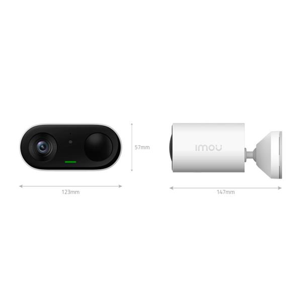 Grote foto imou 3mp wifi camera microfoon en speaker accu zonnepaneel b32p fsp12 audio tv en foto videobewakingsapparatuur