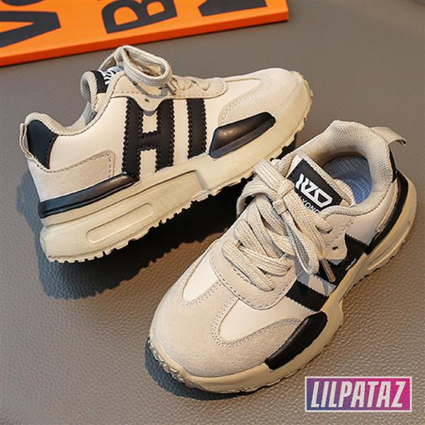 Grote foto hulckz beige maat 26 35 kindersneakers maat 33 kinderen en baby schoenen voor meisjes