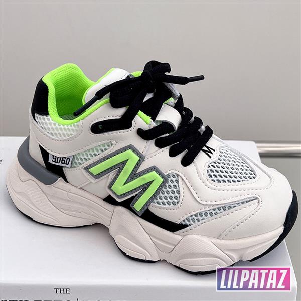 Grote foto styloz off white green maat 26 37 kindersneakers maat 27 kinderen en baby schoenen voor meisjes