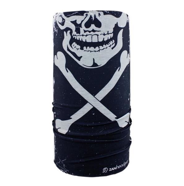 Grote foto zan headgear motorkol skull xbones motoren kleding