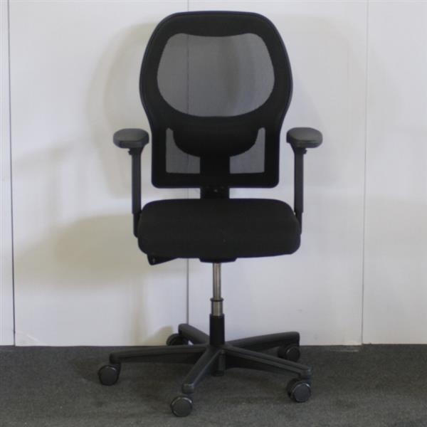 Grote foto 160 bureaustoel zwart zwart netweave huis en inrichting stoelen