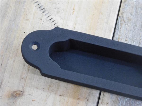 Grote foto mat zwarte schaal handgreep voor schuifdeur komgreep doe het zelf en verbouw materialen en producten
