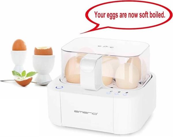 Grote foto emerio eb 115560 smart eierkoker engels talig huis en inrichting keukenbenodigdheden