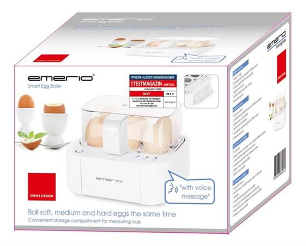 Grote foto emerio eb 115560 smart eierkoker engels talig huis en inrichting keukenbenodigdheden