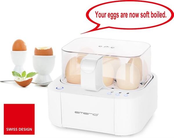 Grote foto emerio eb 115560 smart eierkoker engels talig huis en inrichting keukenbenodigdheden